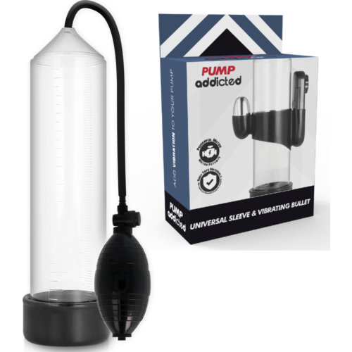 RX3 Vibrátor PUMP ADDICTED | Átlátszó dizájn, erőteljes vákuum