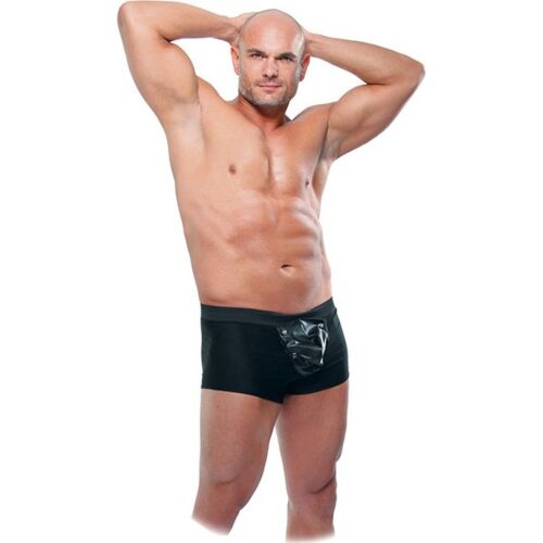 Boxer Pipedream FFML-BEEFY – Fényes vinil és tűs díszítések
