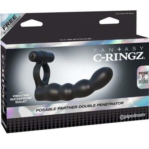 Péniszgyűrű FANTASY C-RINGZ Posable Kettős behatoló