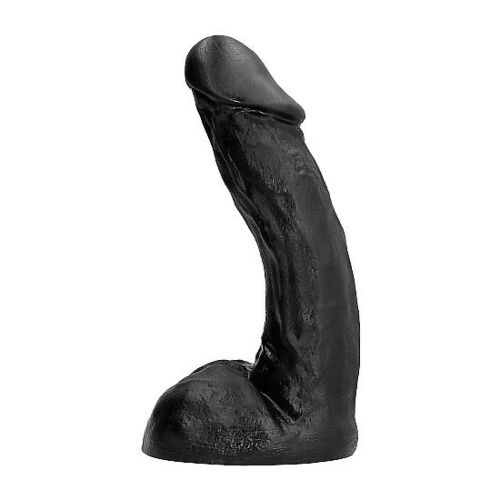 Dildo ALL BLACK 28 CM | G-pont stimuláló formával