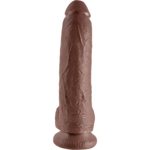King Cock 9" Realisztikus Pénisz Barna 22,9 cm