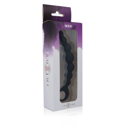 Anális Gyöngy INTENSE ANAL TOYS MAX BLACK - 8 Szilikon Golyóval
