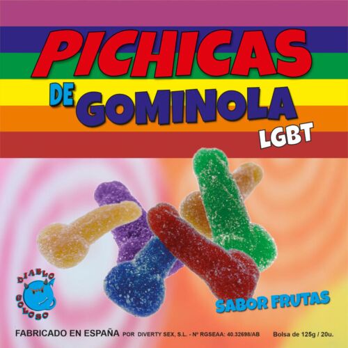 Vicces édesség PRIDE GUMMY PENIS formájú zselék