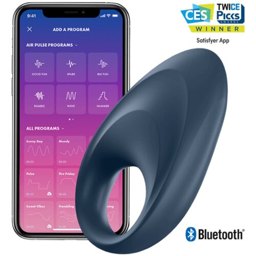 Vibrátor SATISFYER CONNECT MIGHTY ONE RING funkciók