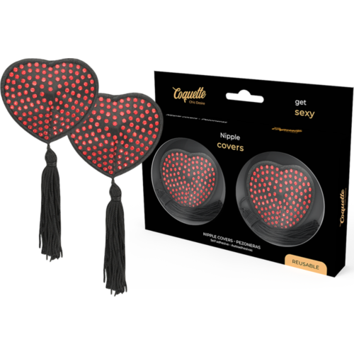 Pezoneras COQUETTE ACCESSORIES Heart fekete/piros