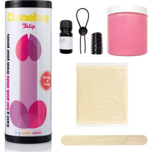 Dildo CLONEBOY Tulip Intense Pink saját másolat készítő készlet