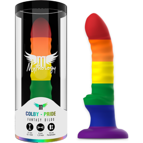 Dildo MYTHOLOGY Colby Pride - Rugalmas és ergonomikus