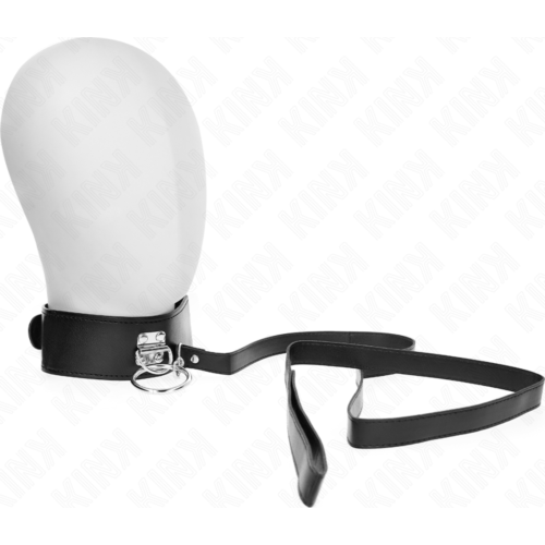 Korlát KINK STUDDED LEASH 116 CM Bőrhatású Pánttal