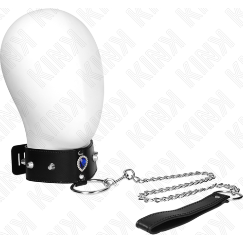 KINK nyaklánc 65 CM kék gyémántokkal és állítható pánttal