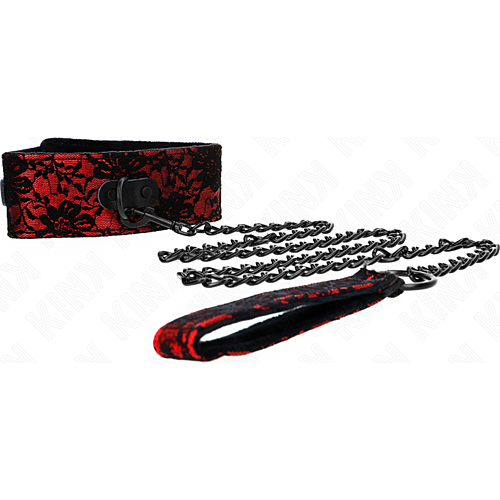 Nyaklánc KINK COLLAR & GAG valódi bőrből
