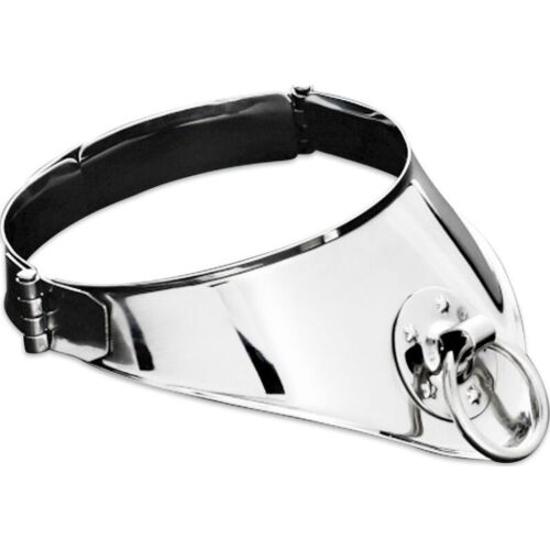Nyakörv METAL HARD - 12,5 cm-es fém gyűrűvel és zárral