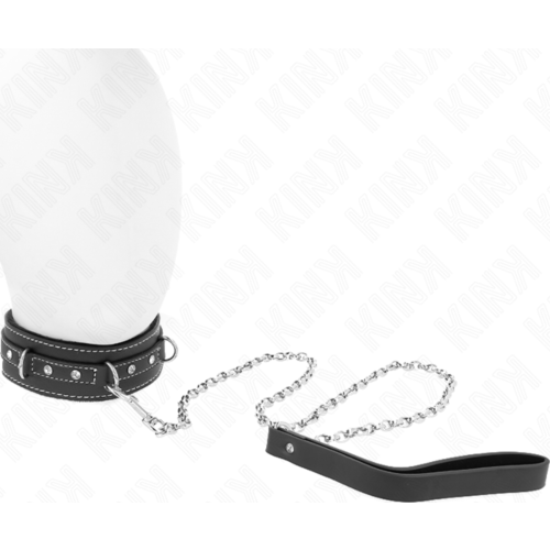 Nyaklánc KINK COLLAR & GAG 105 cm strasszokkal