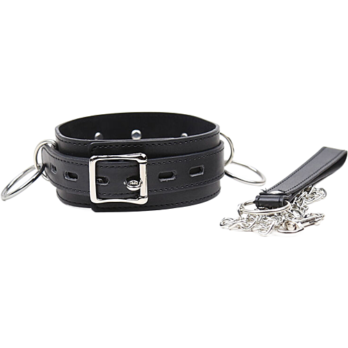 Bondage Nyaklánc OHMAMA FETISH 3 Gyűrűvel