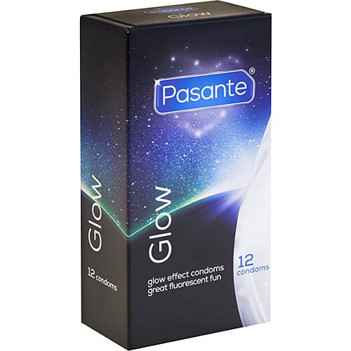 Óvszer PASANTE Glow in the Dark - 12 darabos kiszerelés
