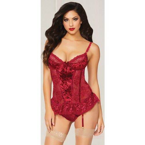 Bustier szett szív formájú dekoltázs