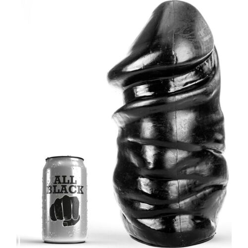 Dildo ALL BLACK 33 CM - Teljes behatolás élvezete