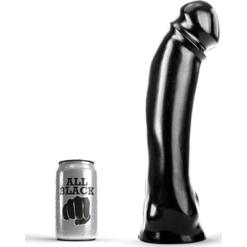 Dildo ALL BLACK 33 CM | Tartós és rugalmas élmény
