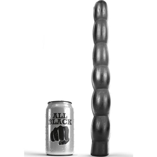 Dildo ALL BLACK 32 CM rugalmas kialakítással