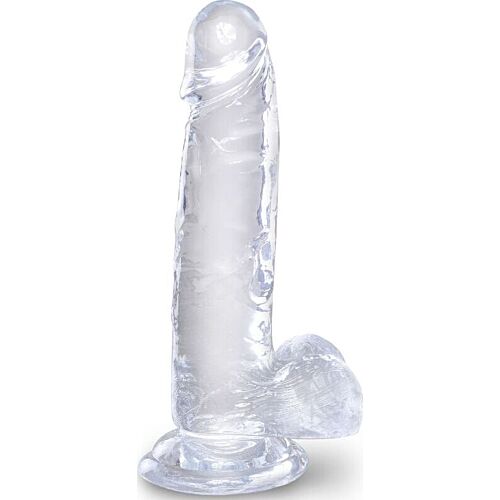 Realista Pénisz KING COCK 15.2 CM Átlátszó Kivitel