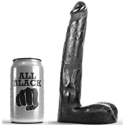 Realisztikus Dildo ALL BLACK 21 cm