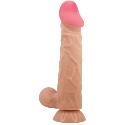 Élethű dildó Pretty Love Sliding Skin csúszó bőrrel és tapadókoronggal 24 cm