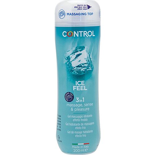 Lubrikáló Gél CONTROL 3 IN 1 ICE FEEL 200 ML