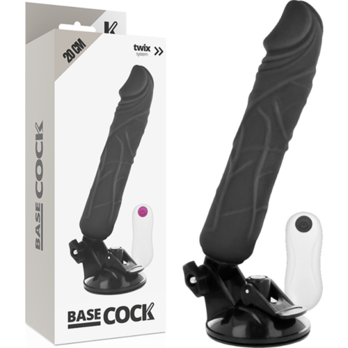 Realista Vibrátor BASECOCK 20 cm távirányítóval