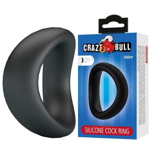 CRAZY BULL ergonómikus szilikon gyűrű fekete színben