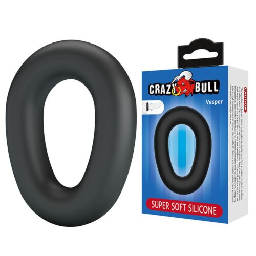 CRAZY BULL VESPER szuper puha szilikon gyűrű fekete