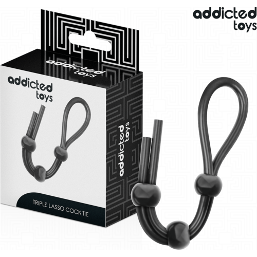 Péniszgyűrű ADDICTED TOYS Triple Loop - Fokozott stimuláció