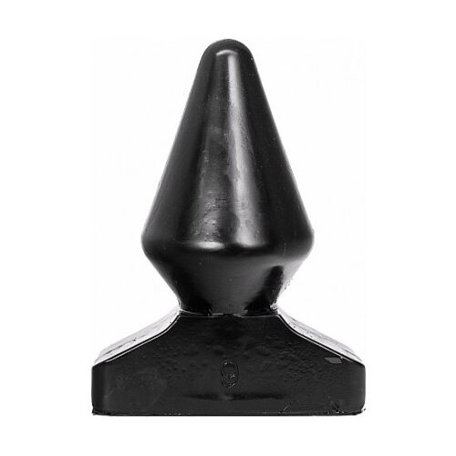 BDSM Anal Plug ALL BLACK 18,5 CM – Kúp alakú dizájn