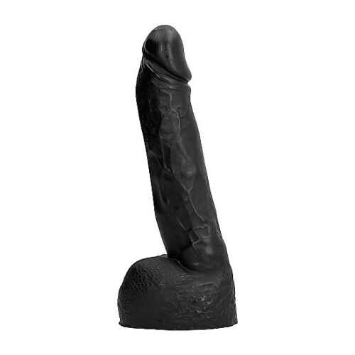 Dildo ALL BLACK 20 CM valósághű formával