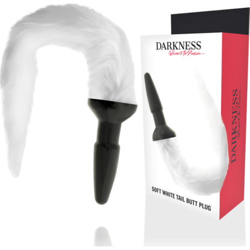 Anal Plug Plug DARKNESS fehér farral