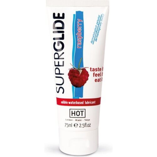Lubrikáló HOT Raspberry 75ml ehető zselé