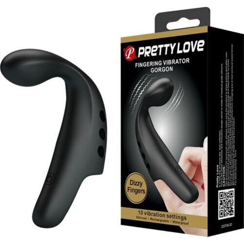 Ujjvibrátor PRETTY LOVE BLACK GORGON 10 rezgési móddal