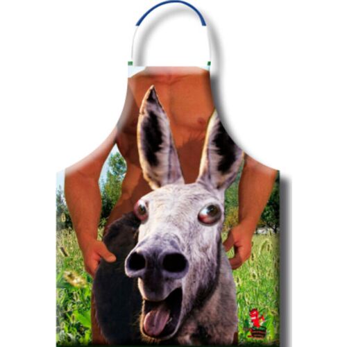 Kötény DIABLO PICANTE Donkey Apron szórakoztató illusztrációkkal