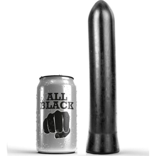 Dildo ALL BLACK 22 CM rugalmas kialakítással