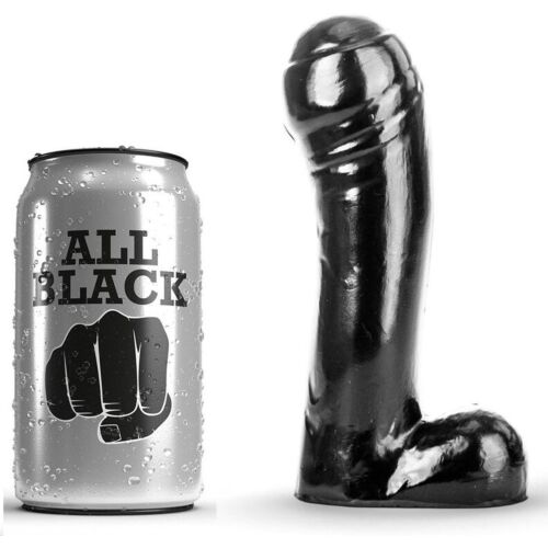 Dildo ALL BLACK 15 CM - Kihívó élmény kezdőknek
