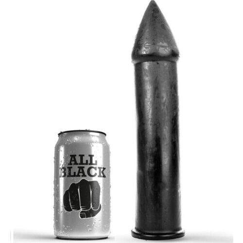 Dildo ALL BLACK 24 CM hosszú és puha