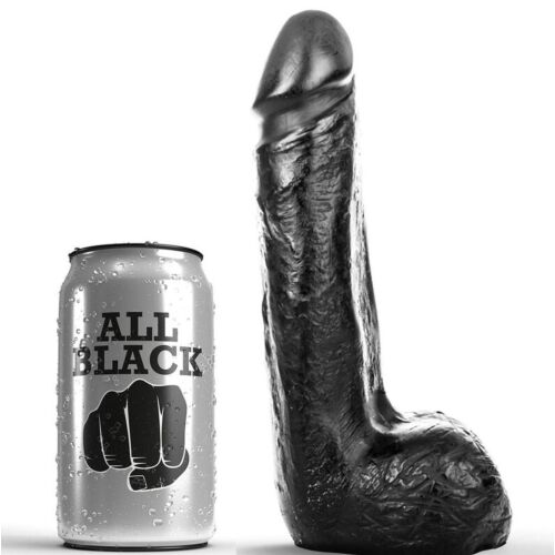 ALL BLACK Dildo 20 cm | Realisztikus élvezet