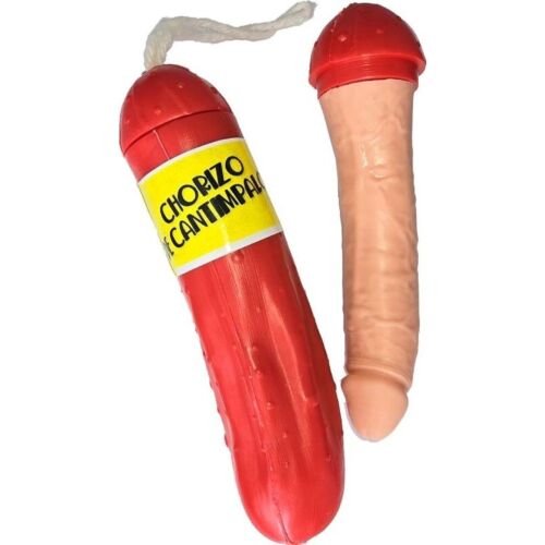 Dildó DIABLO PICANTE Spicy Chorizo szórakoztató jellemzőkkel