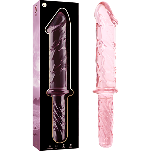 Dildo NEBULA SERIES BY IBIZA 16 - 18,5 cm boroszilikát üveg