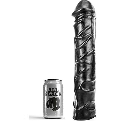 Dildo ALL BLACK - GIANT SOFT FISTING 32 CM