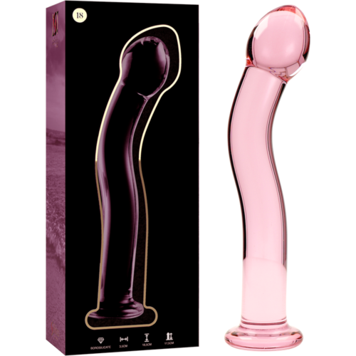 Dildo NEBULA SERIES BY IBIZA - 18,5 cm boroszilikát üveg
