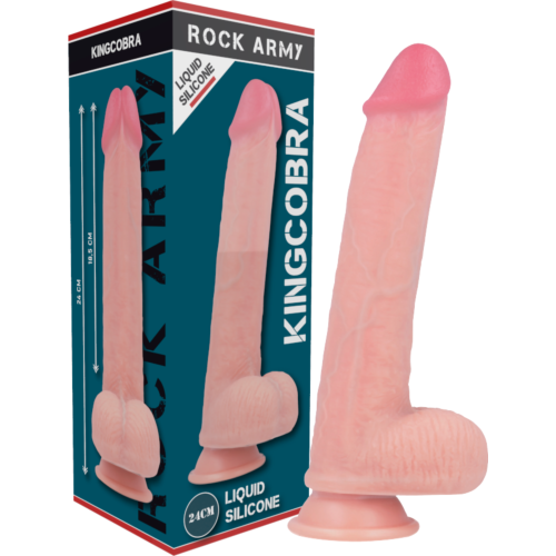 Dildo ROCK ARMY Kingcobra 24 cm valósághű dizájn