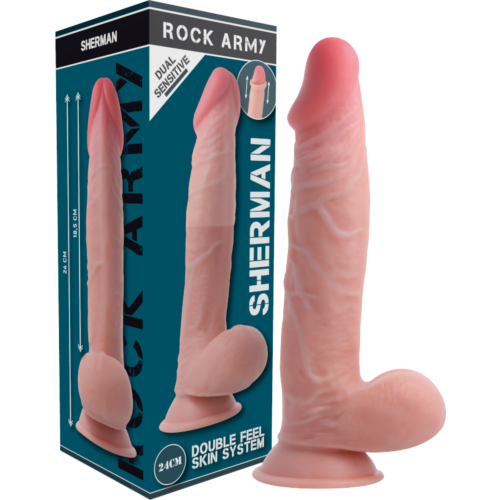 Dildo ROCK ARMY Dual Density Sherman 24 cm