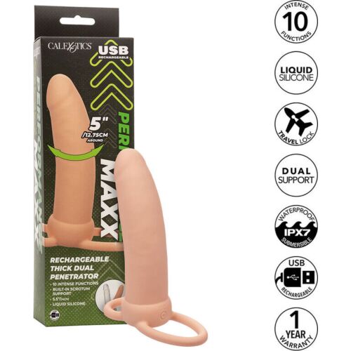 Dupla behatoló CALEXOTICS MAXX THICK 10 vibrációs funkcióval