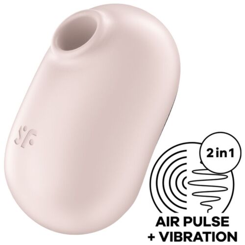 Vibrátor SATISFYER AIR PULSE Pro To Go 2 kettős légnyomással
