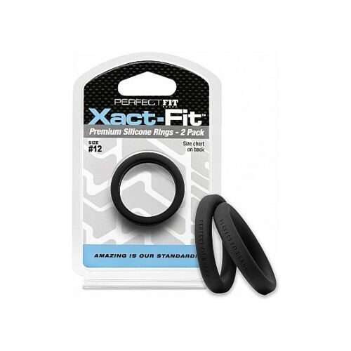 Xact-fit 2 darabos szilikon gyűrű készlet 12,8cm - fekete