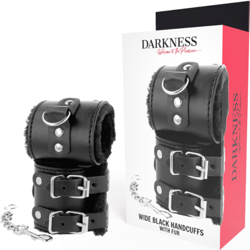 Kézi bilincs DARKNESS állítható bőrből